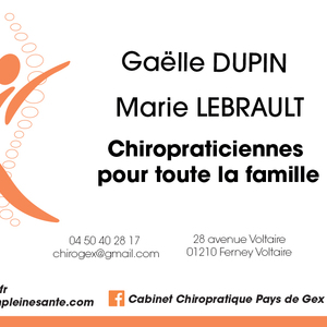 Cabinet Chiropratique Pays de Gex / Gaelle Dupin Ferney-Voltaire, 